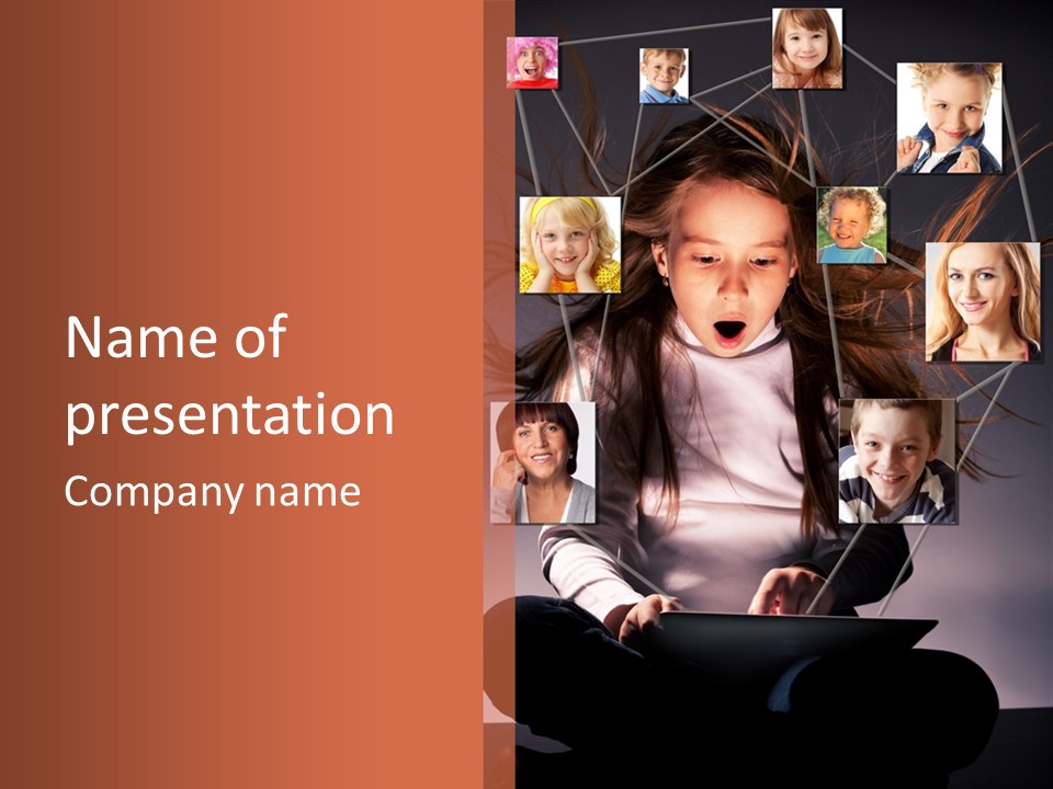 Kids Reading Communication PowerPoint Template