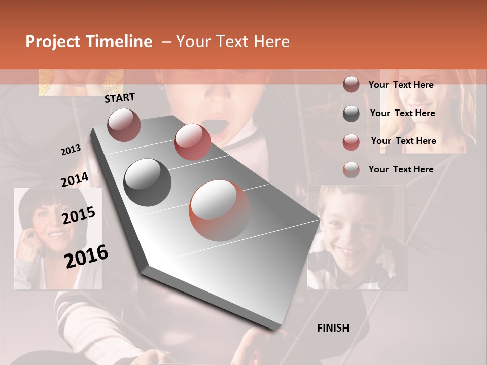 Kids Reading Communication PowerPoint Template
