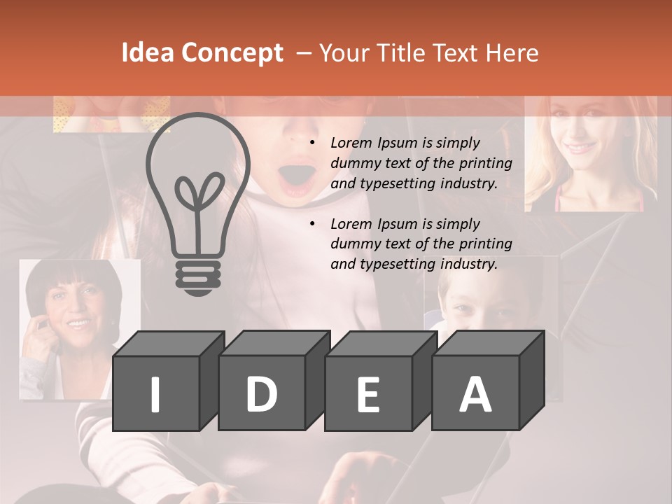 Kids Reading Communication PowerPoint Template