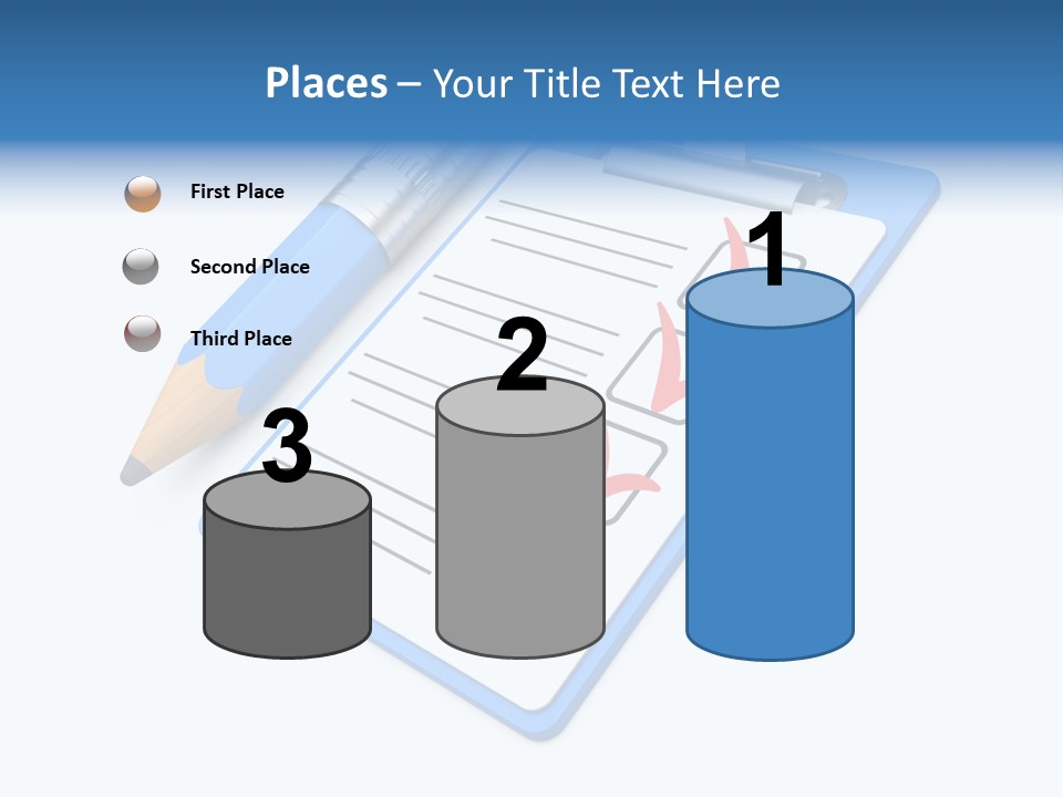 Vote Pencil Notepad PowerPoint Template