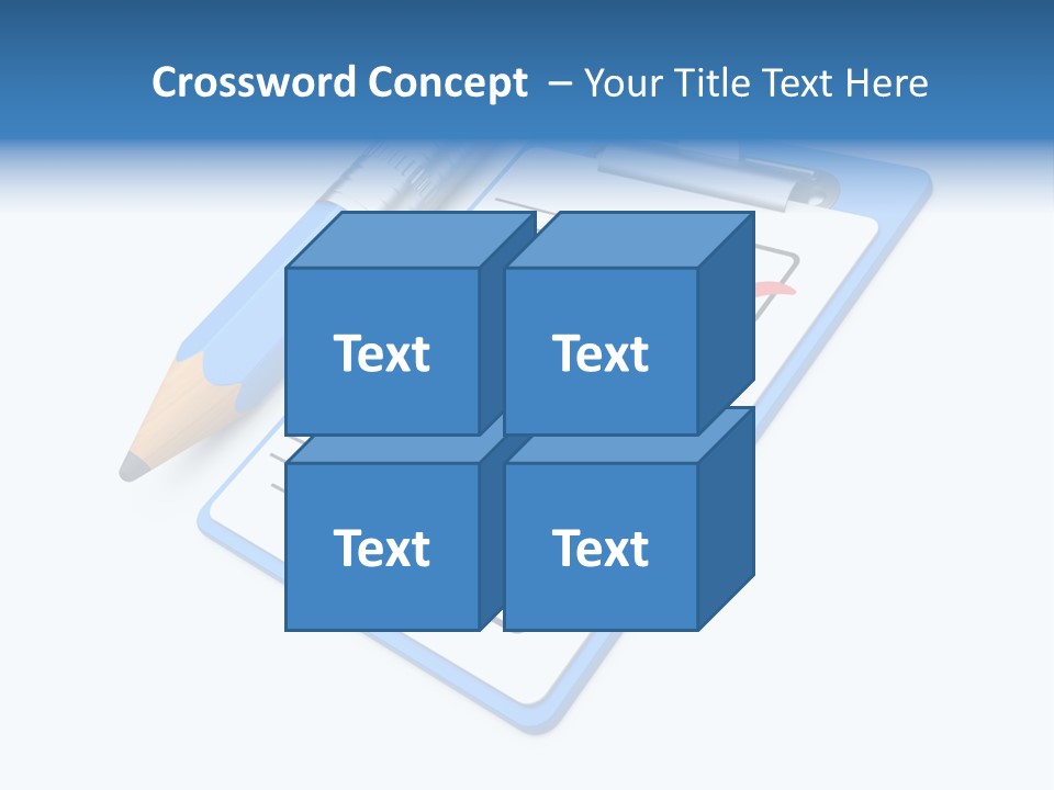 Vote Pencil Notepad PowerPoint Template