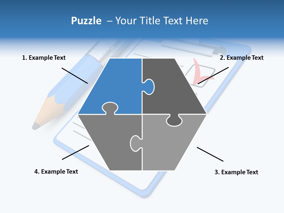 Vote Pencil Notepad PowerPoint Template