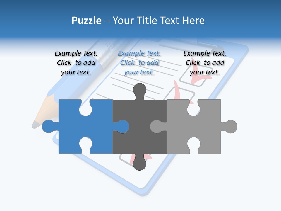 Vote Pencil Notepad PowerPoint Template