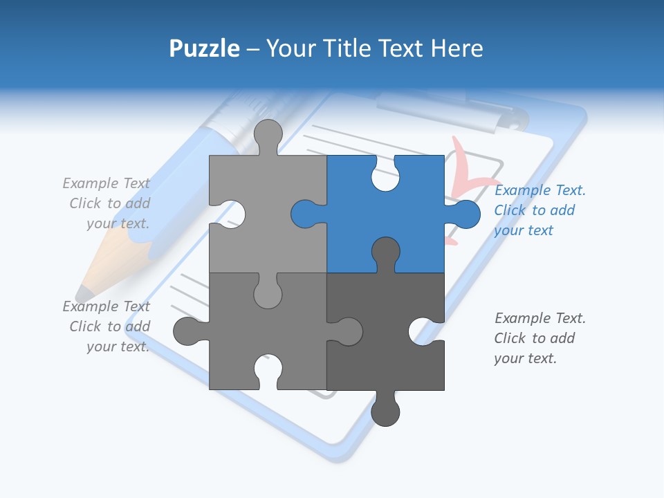 Vote Pencil Notepad PowerPoint Template