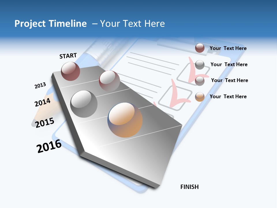Vote Pencil Notepad PowerPoint Template
