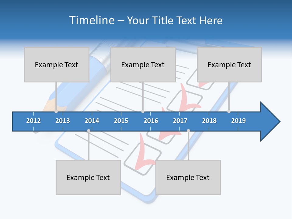 Vote Pencil Notepad PowerPoint Template