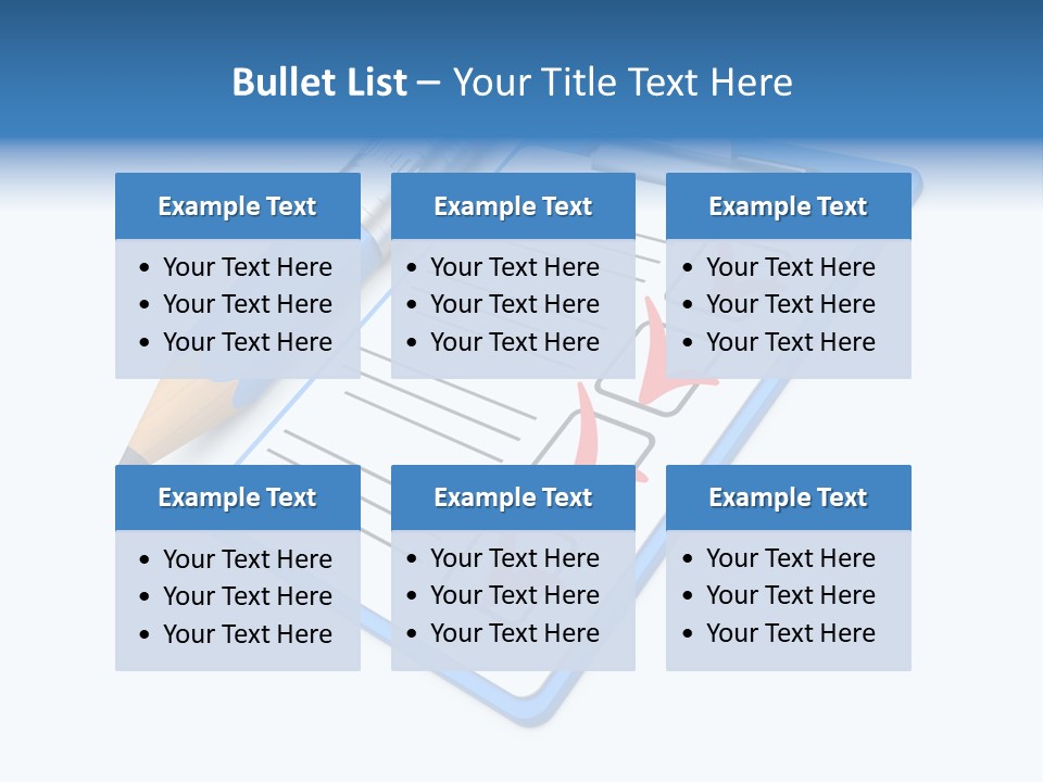 Vote Pencil Notepad PowerPoint Template