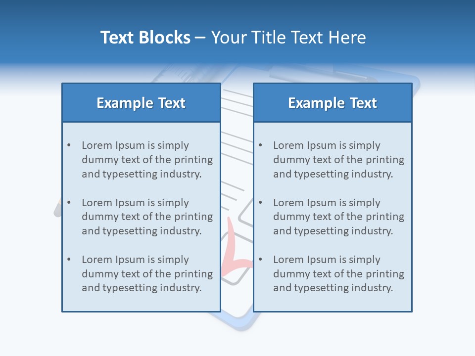 Vote Pencil Notepad PowerPoint Template