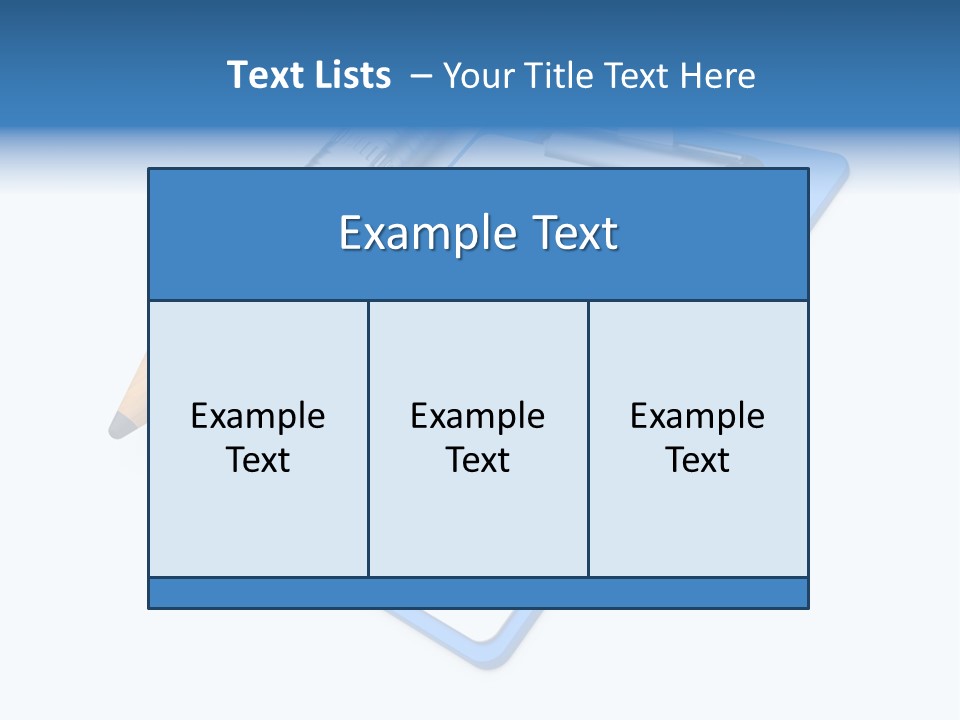Vote Pencil Notepad PowerPoint Template