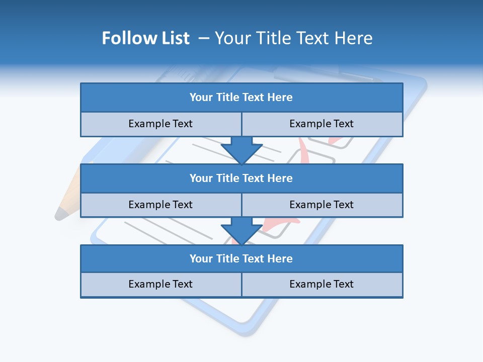 Vote Pencil Notepad PowerPoint Template