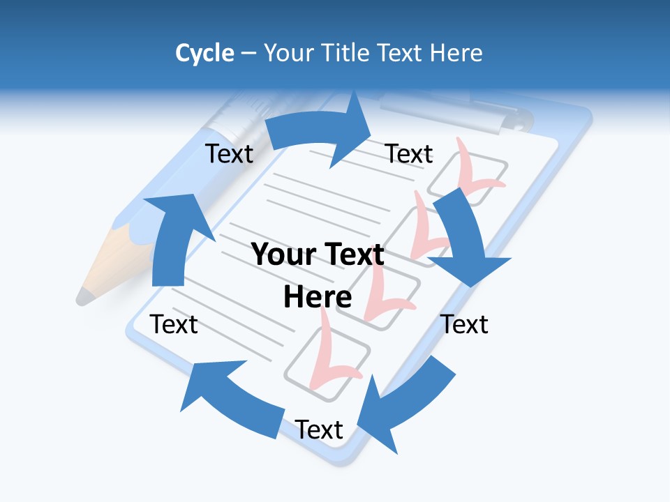 Vote Pencil Notepad PowerPoint Template