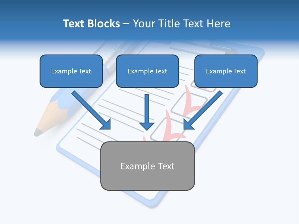 Vote Pencil Notepad PowerPoint Template