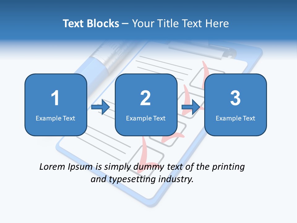Vote Pencil Notepad PowerPoint Template