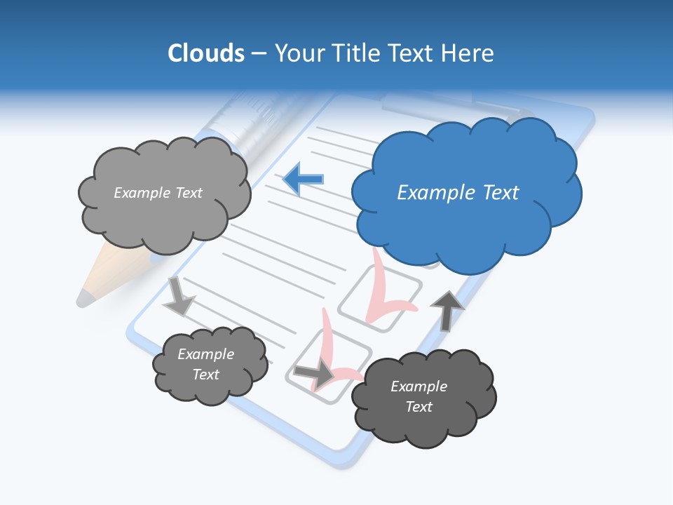 Vote Pencil Notepad PowerPoint Template