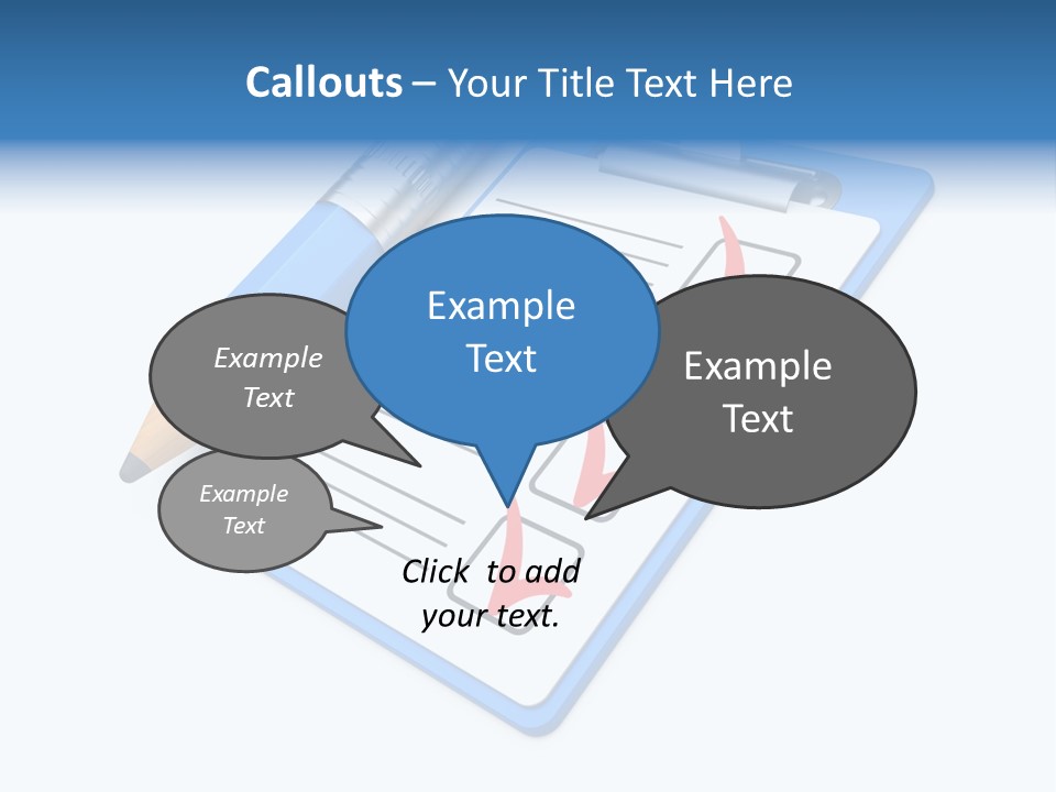 Vote Pencil Notepad PowerPoint Template