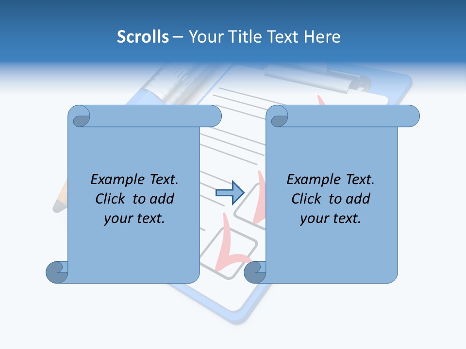 Vote Pencil Notepad PowerPoint Template