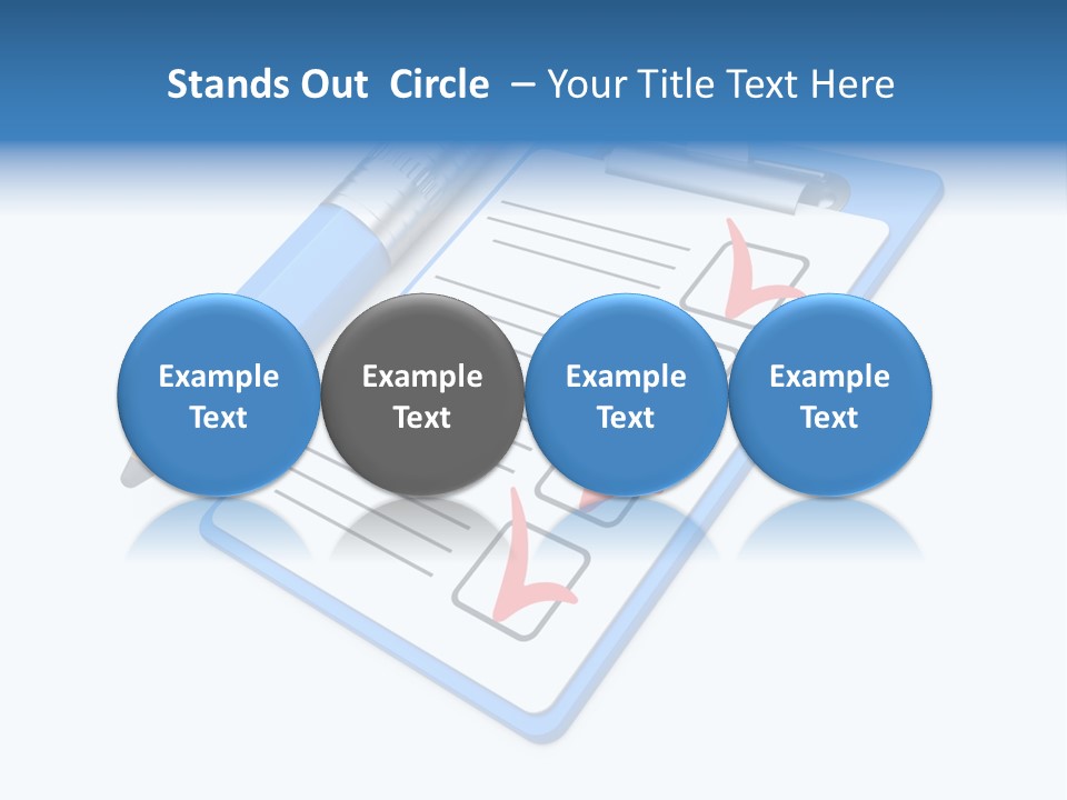 Vote Pencil Notepad PowerPoint Template