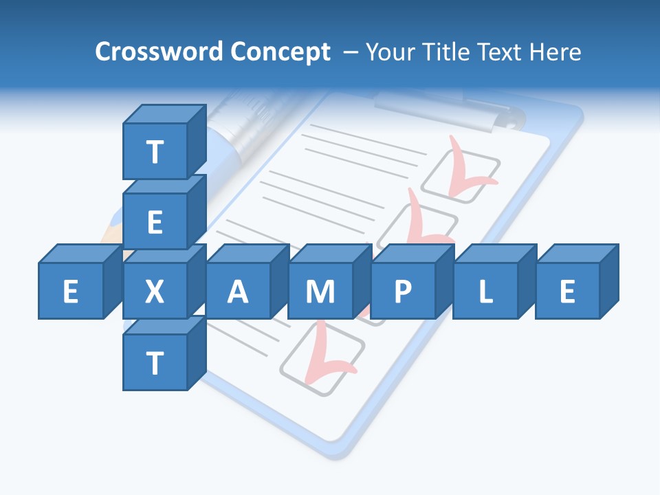 Vote Pencil Notepad PowerPoint Template