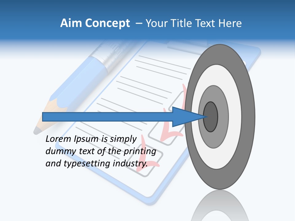 Vote Pencil Notepad PowerPoint Template