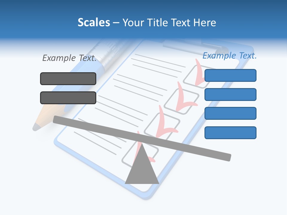 Vote Pencil Notepad PowerPoint Template