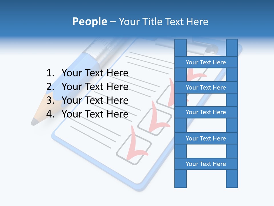 Vote Pencil Notepad PowerPoint Template