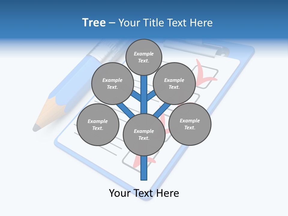 Vote Pencil Notepad PowerPoint Template