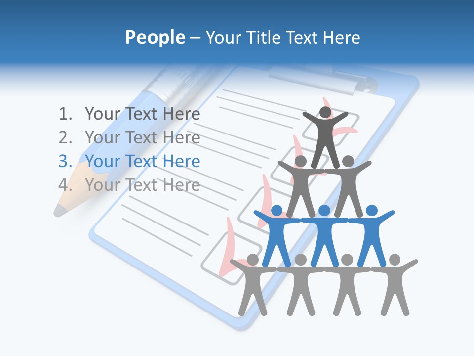 Vote Pencil Notepad PowerPoint Template