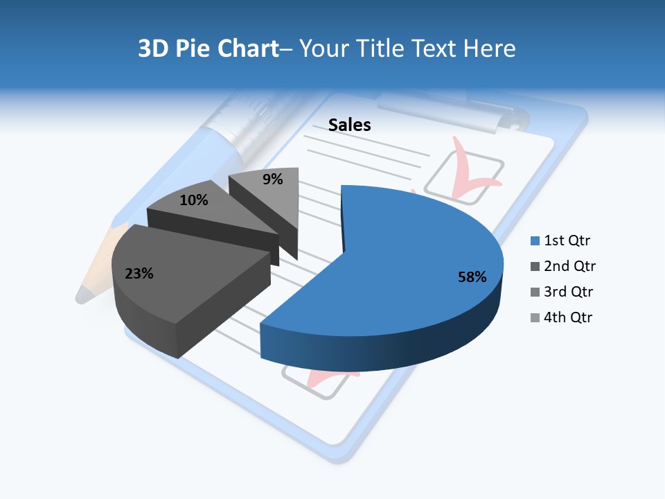 Vote Pencil Notepad PowerPoint Template