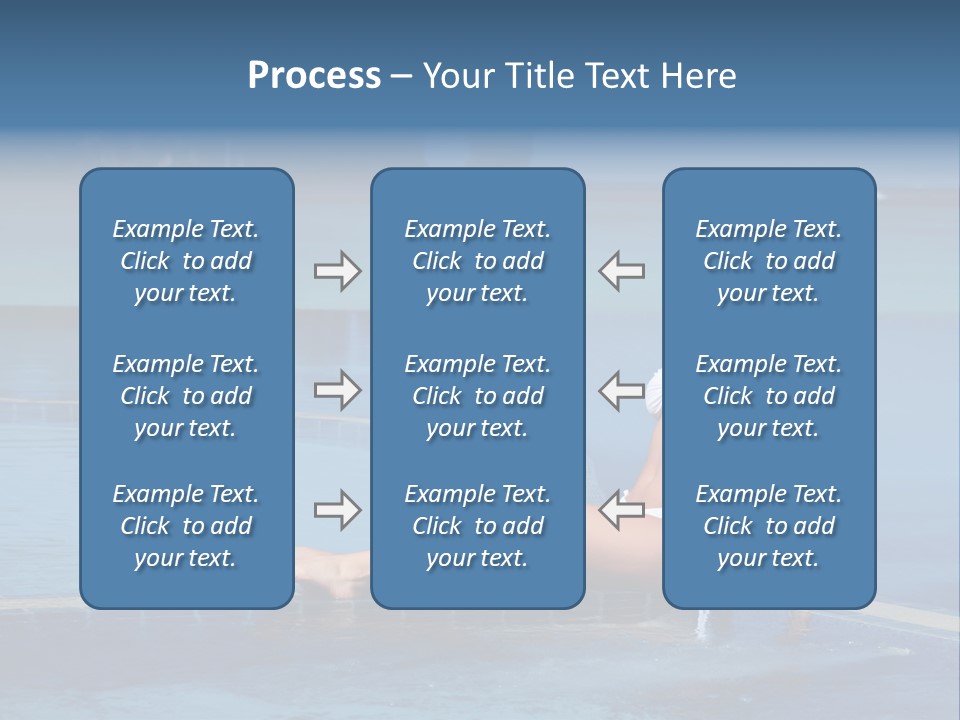 A Beautiful Woman In A White Bikini Sitting On The Edge Of A Swimming Pool PowerPoint Template