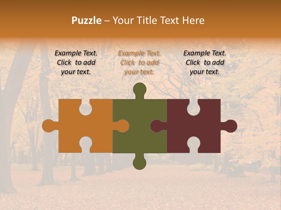 Footpath Walking Road PowerPoint Template