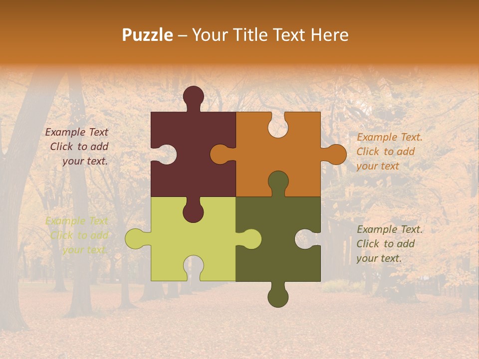 Footpath Walking Road PowerPoint Template