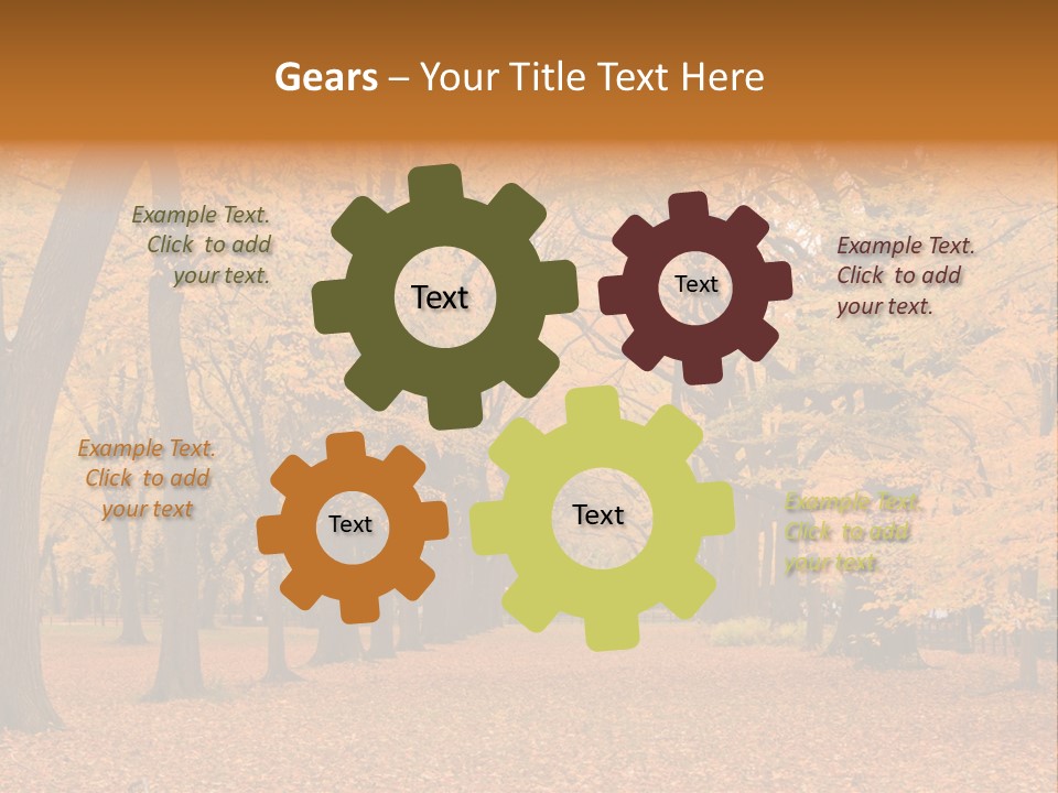 Footpath Walking Road PowerPoint Template