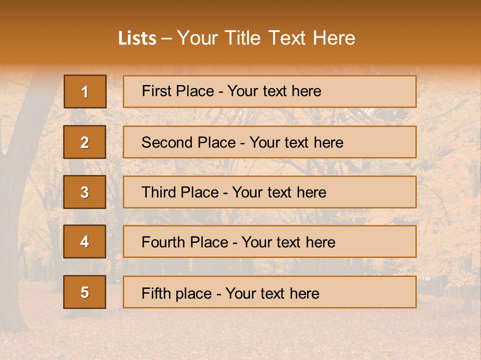 Footpath Walking Road PowerPoint Template