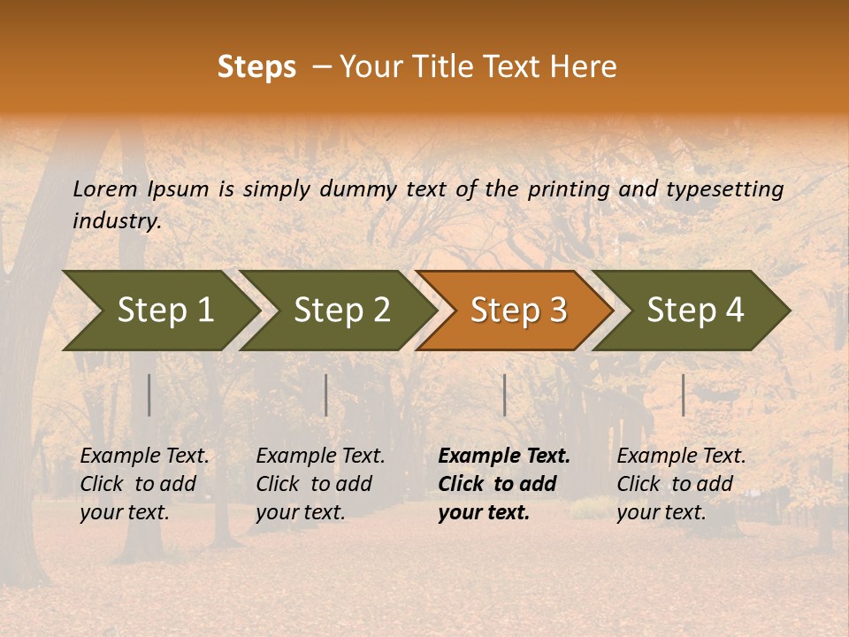 Footpath Walking Road PowerPoint Template
