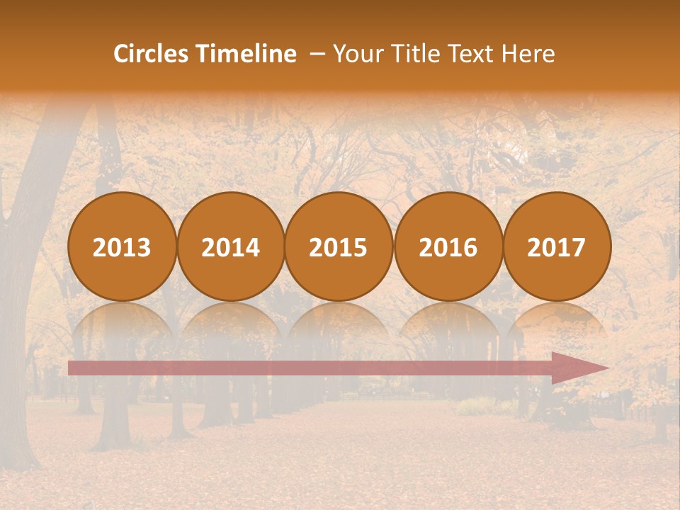 Footpath Walking Road PowerPoint Template