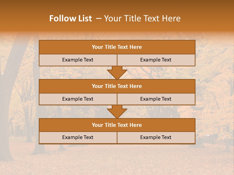 Footpath Walking Road PowerPoint Template