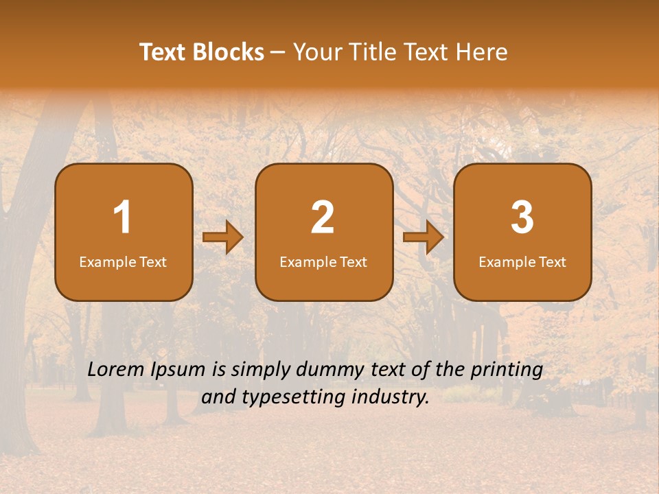 Footpath Walking Road PowerPoint Template