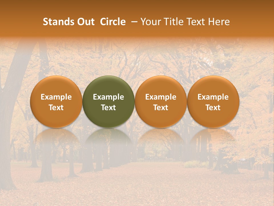 Footpath Walking Road PowerPoint Template