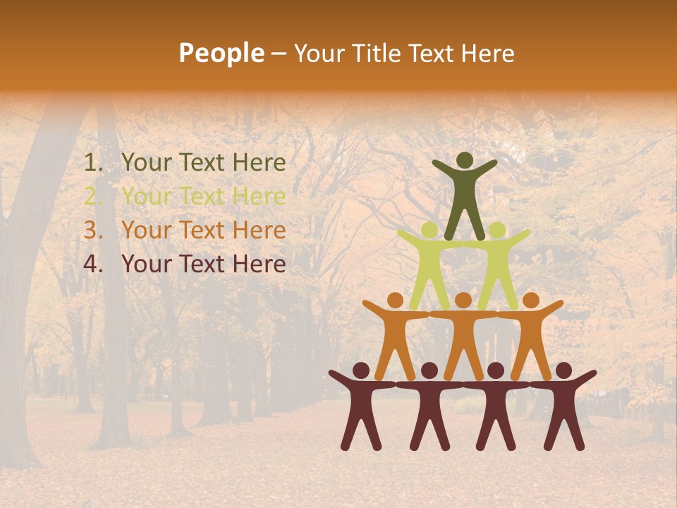 Footpath Walking Road PowerPoint Template