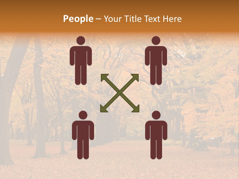 Footpath Walking Road PowerPoint Template