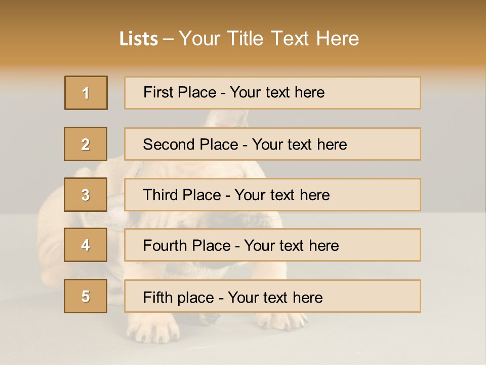 Puppy Indoor Pup PowerPoint Template