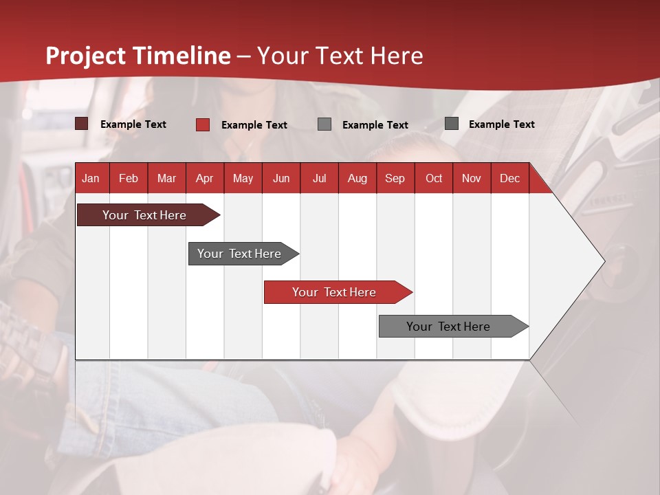 A Woman Sitting In A Car Seat With A Child PowerPoint Template