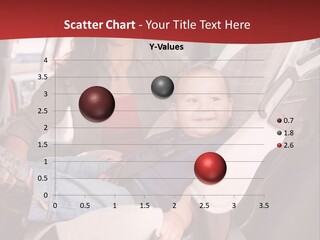 A Woman Sitting In A Car Seat With A Child PowerPoint Template