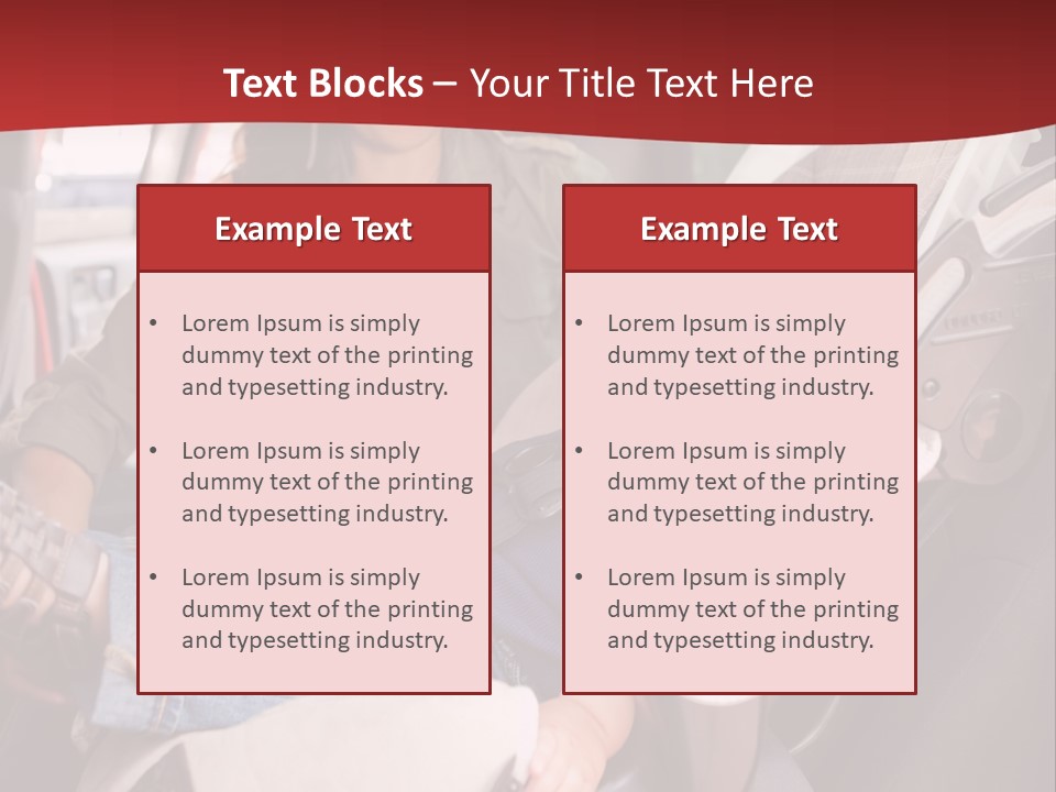 A Woman Sitting In A Car Seat With A Child PowerPoint Template