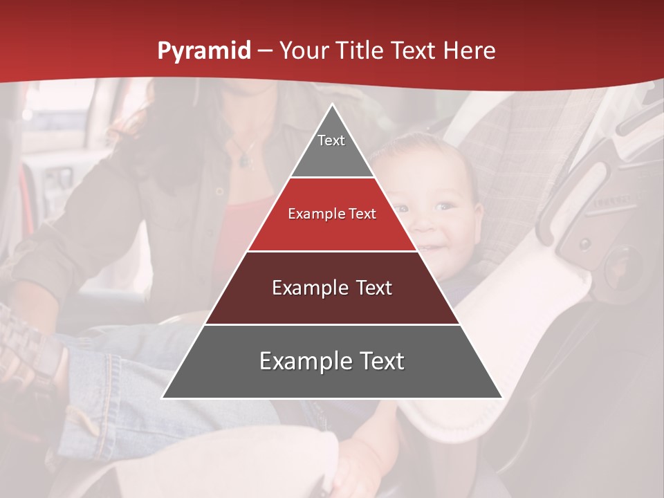A Woman Sitting In A Car Seat With A Child PowerPoint Template
