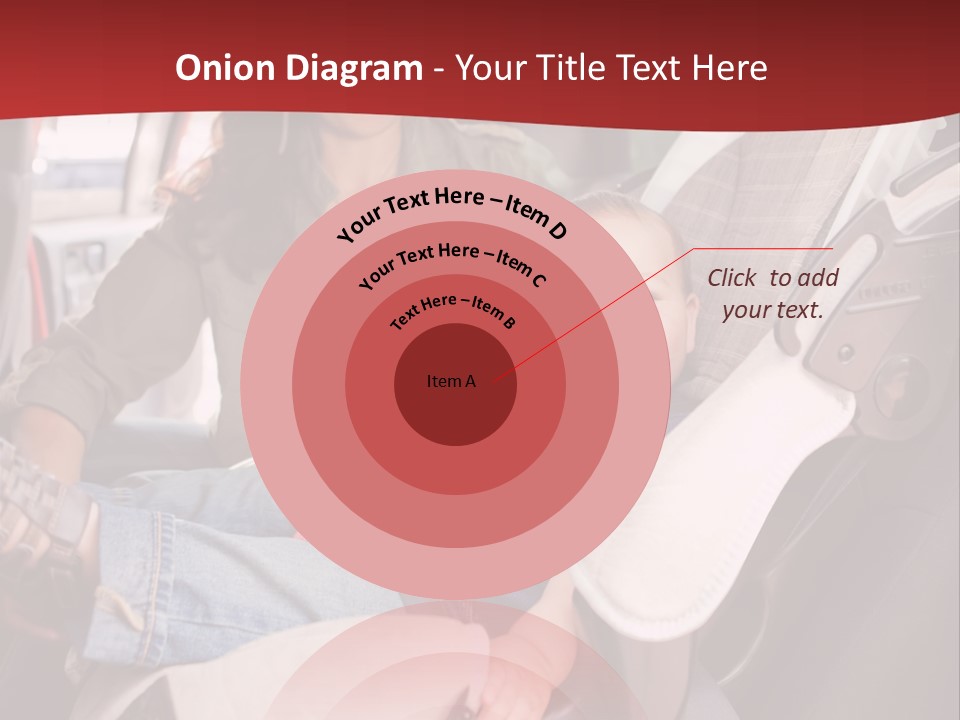 A Woman Sitting In A Car Seat With A Child PowerPoint Template