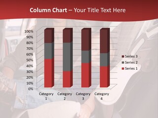 A Woman Sitting In A Car Seat With A Child PowerPoint Template