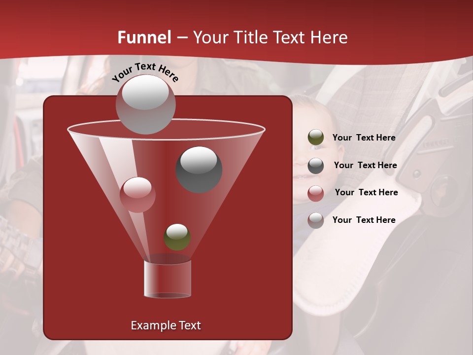 A Woman Sitting In A Car Seat With A Child PowerPoint Template