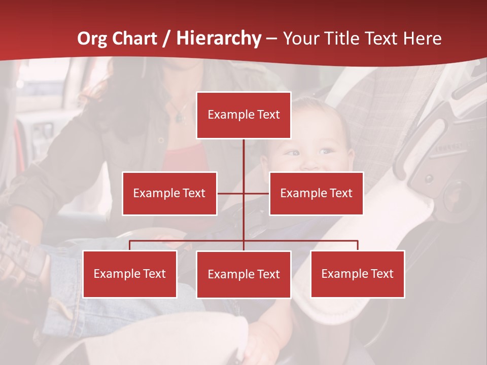 A Woman Sitting In A Car Seat With A Child PowerPoint Template