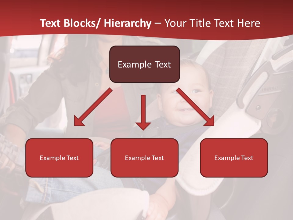 A Woman Sitting In A Car Seat With A Child PowerPoint Template